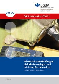 Detailseite: DGUV Informationen – Wiederkehrende Prüfungen elektrischer Anlagen und ortsfester Betriebsmittel