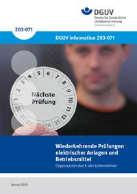 Detailseite: DGUV Informationen – Wiederkehrende Prüfungen ortsveränderlicher elektrischer Arbeitsmittel – Unternehmer