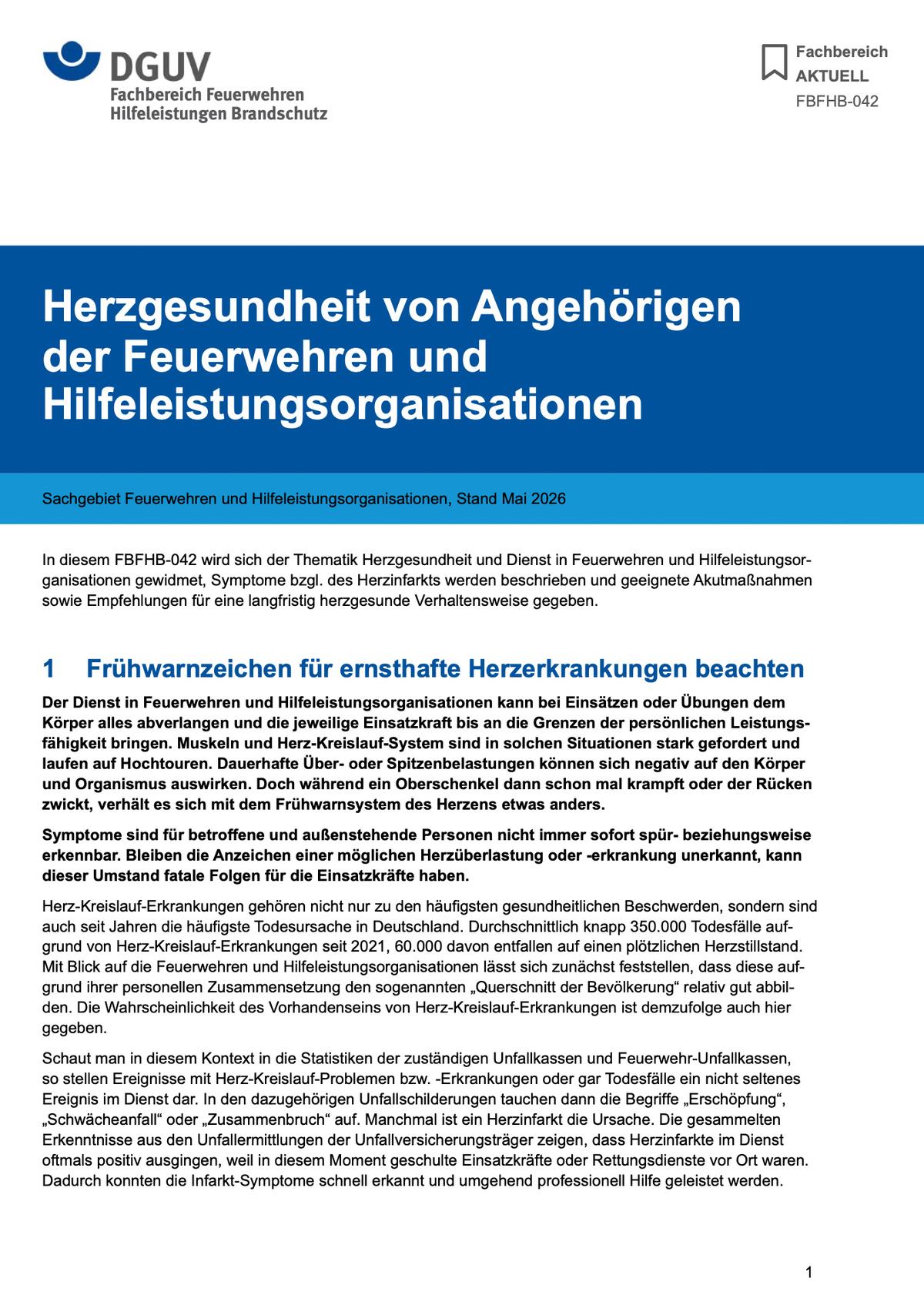 Titelseite Merkblatt