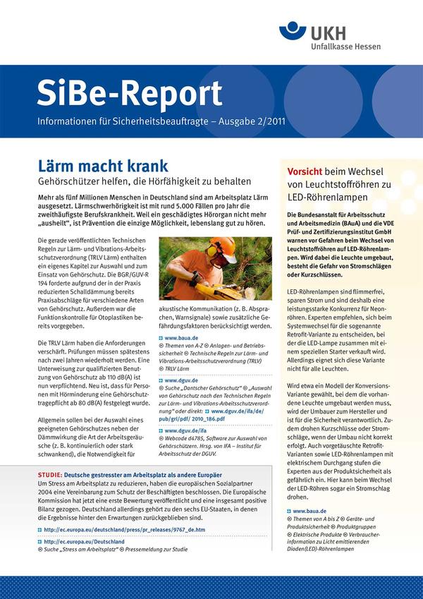 Detailseite: SiBe-Report – SiBe-Report 02/2011