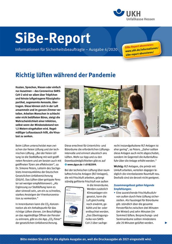 Detailseite: SiBe-Report – SiBe-Report 04/2020